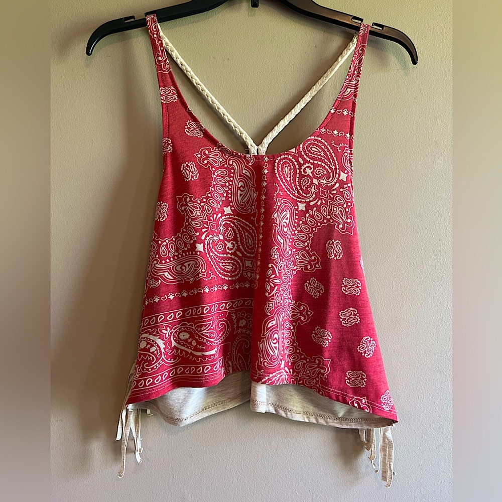 Paisley Bandana Print Tank Top